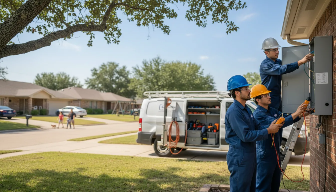 Certified electrician providing emergency electrical services in Clear Lake, WI